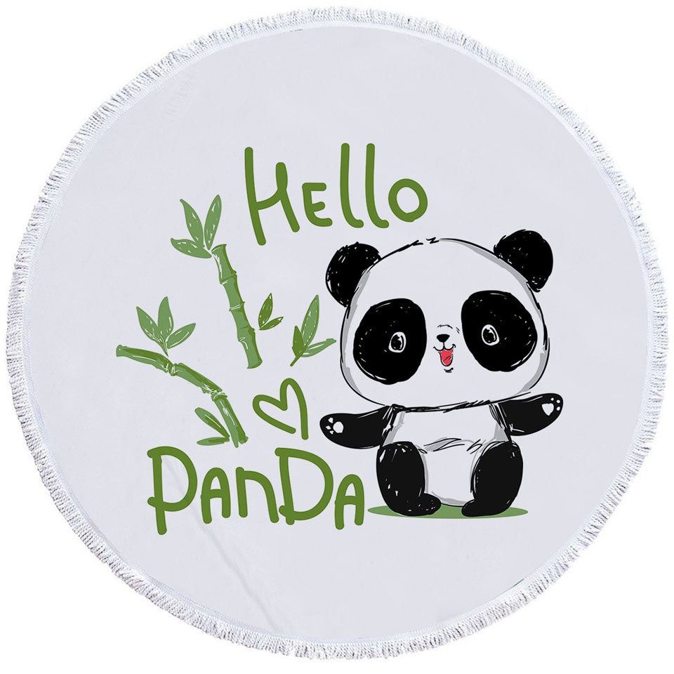 Kids Beach Towels a Cute Little Panda