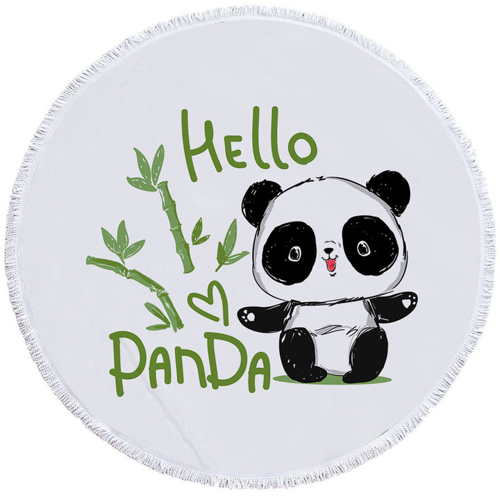 Kids Beach Towels a Cute Little Panda