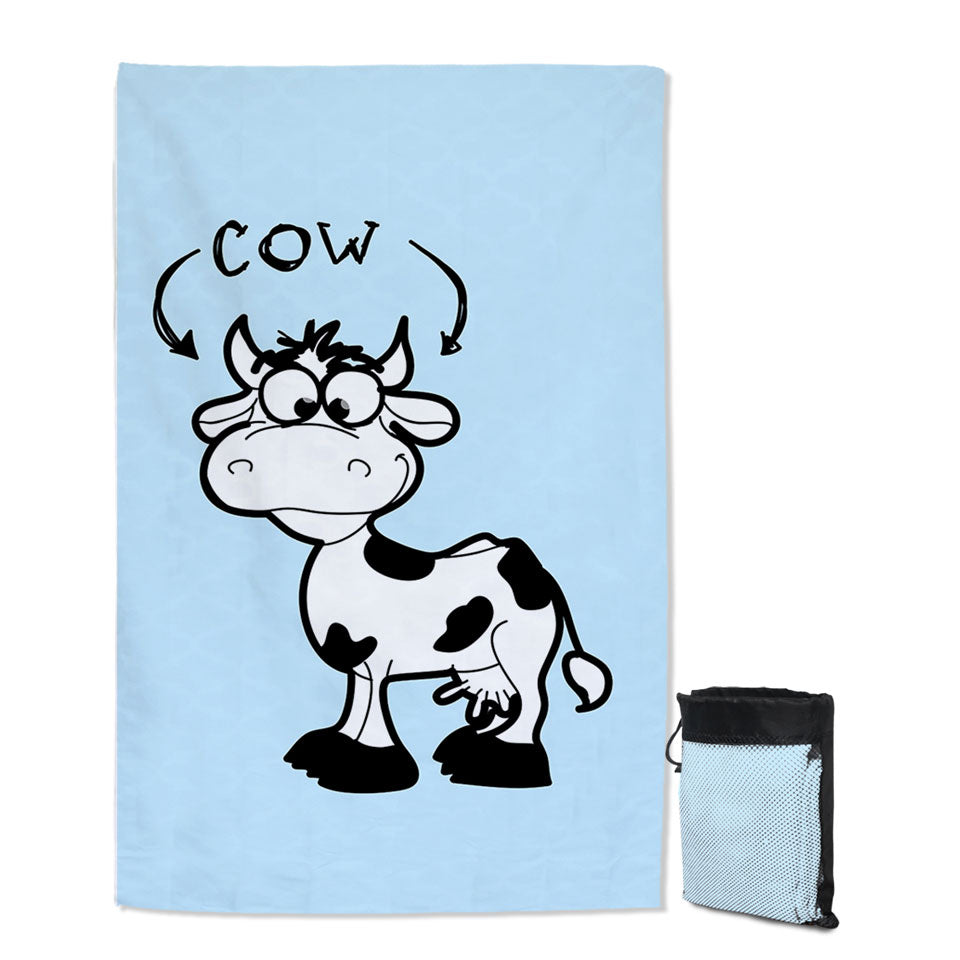 Kids Cute Cow Cute Beach Towels