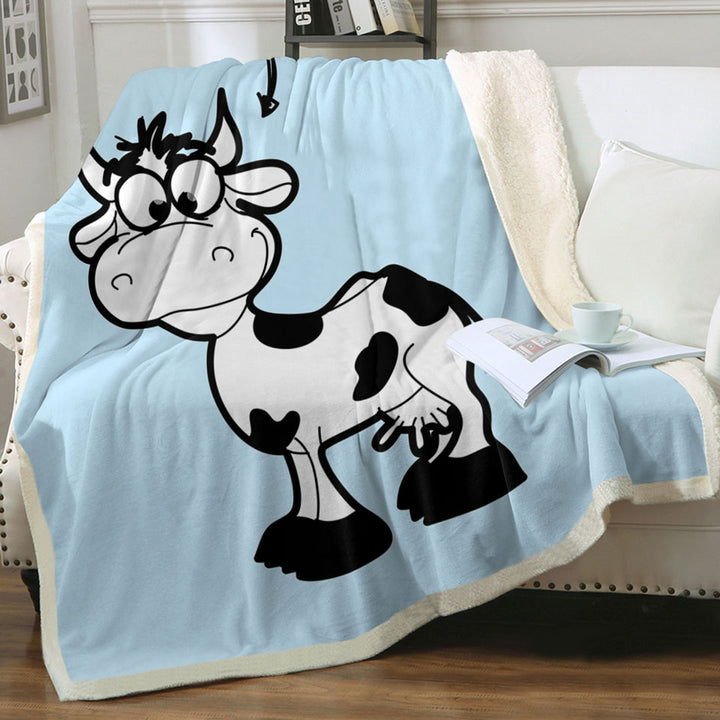 Kids Cute Cow Kids Throw Blanket