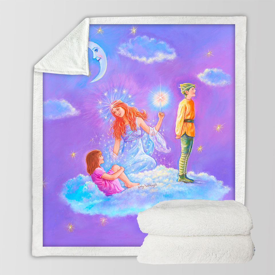 products/Kids-Sherpa-Blankets-Fairy-Tale-Painting-the-Cloud-Lady