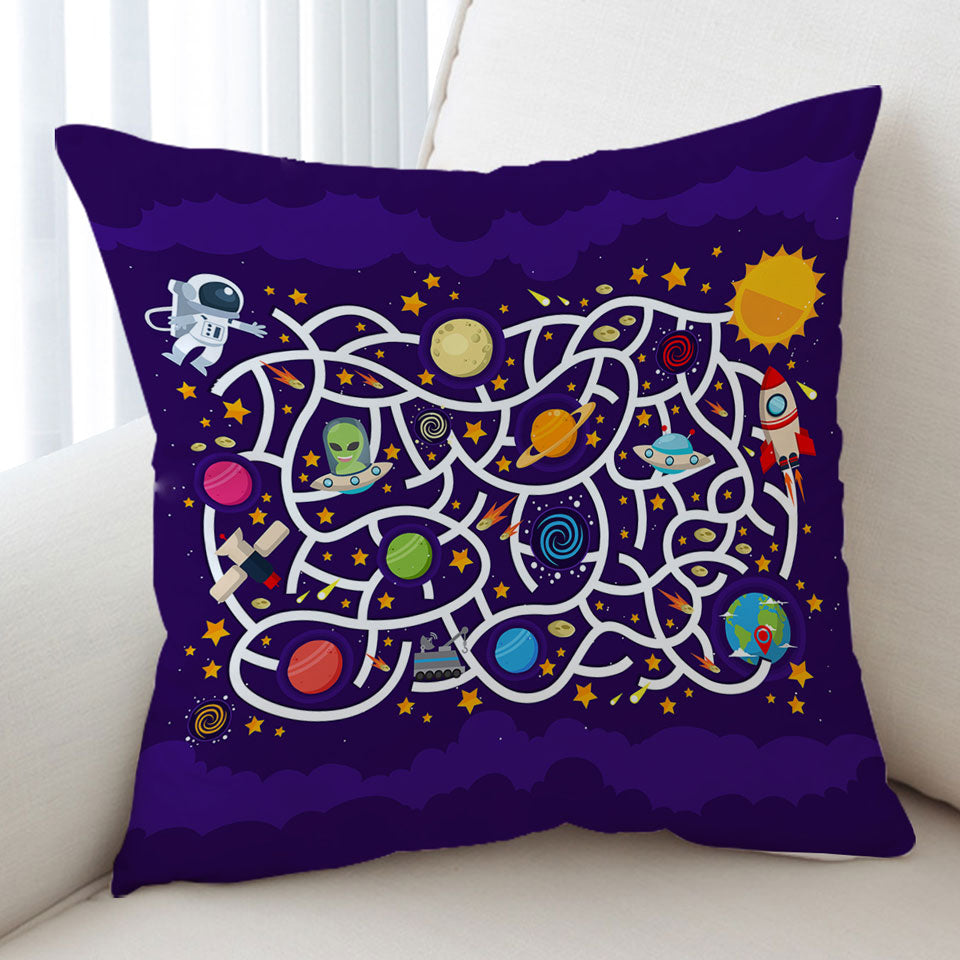 Kids Sofa Pillows Space Maze