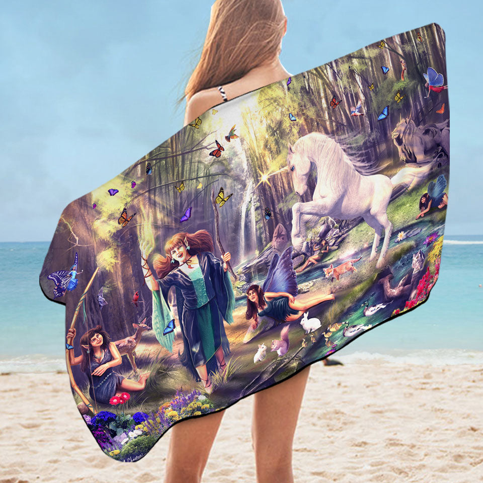 Kids Swimming Towels Fairy Tale Haven