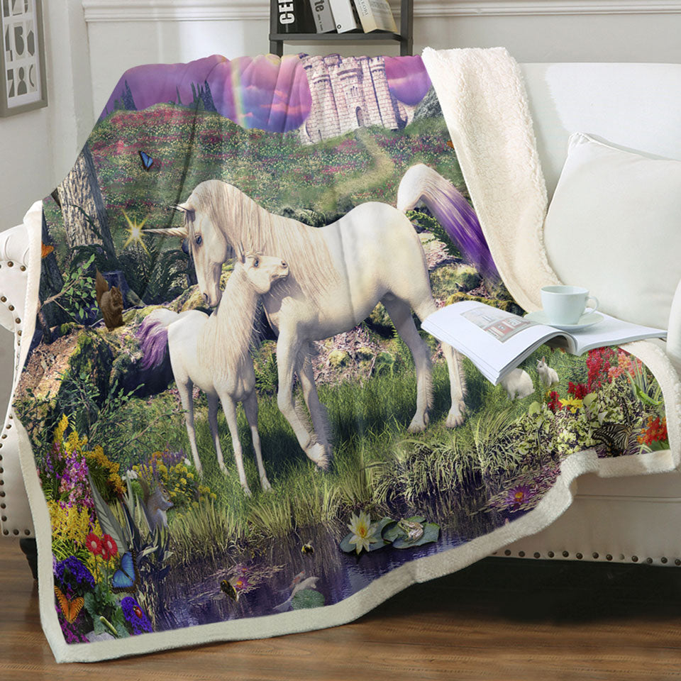 products/Kids-Throw-Blankets-Magical-Forest-the-Sanctuary-of-the-Unicorns