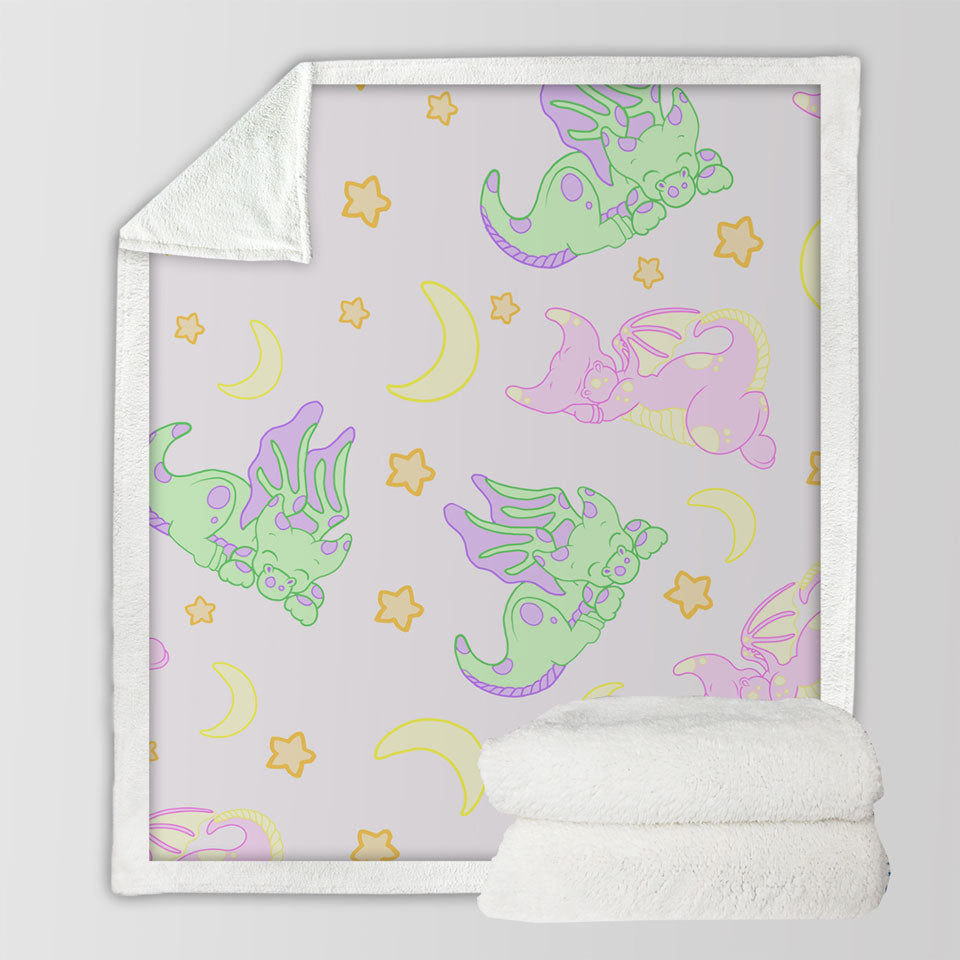 products/Kids-Throws-Cute-Sleeping-Dragons-Pattern-for-Girls