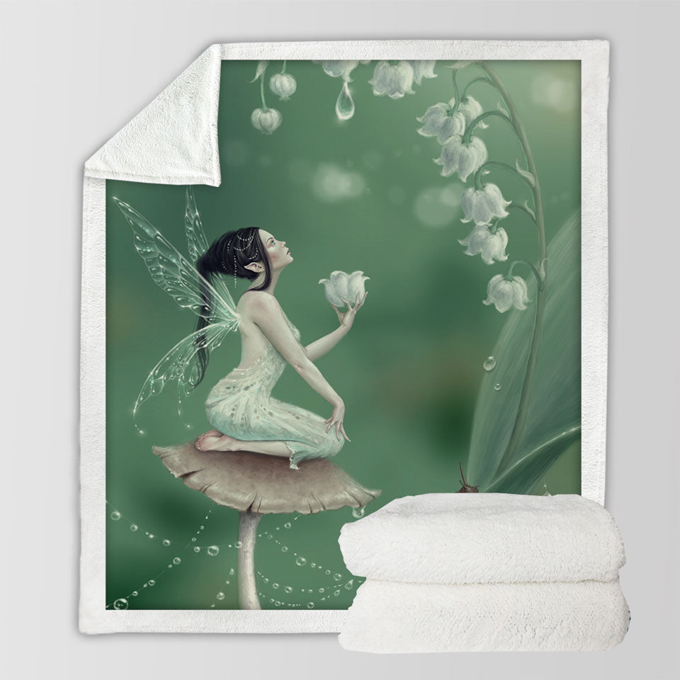 products/Kids-Throws-with-Snail-and-Cute-Little-Fairy-the-Lily-of-the-Valley