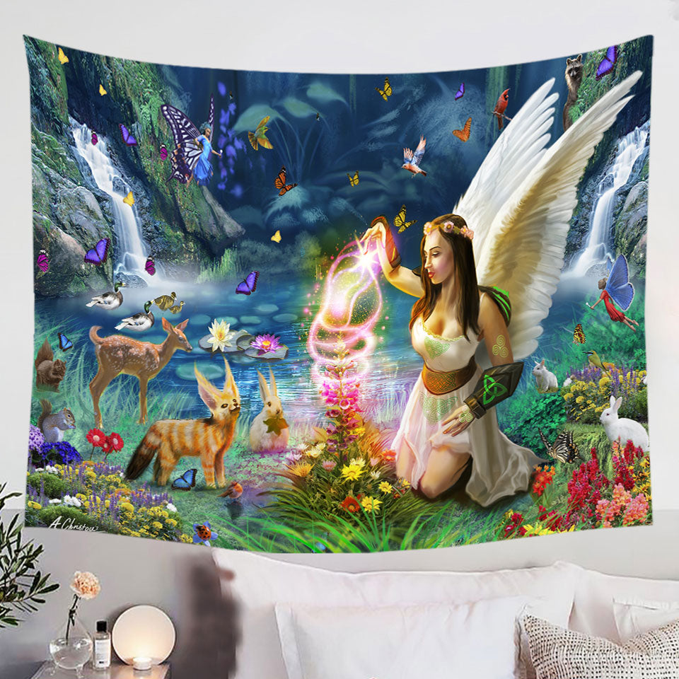 Kids-Wall-Decor-Fairy-Tale-Forest-with-a-Beautiful-Fairy-Goddess