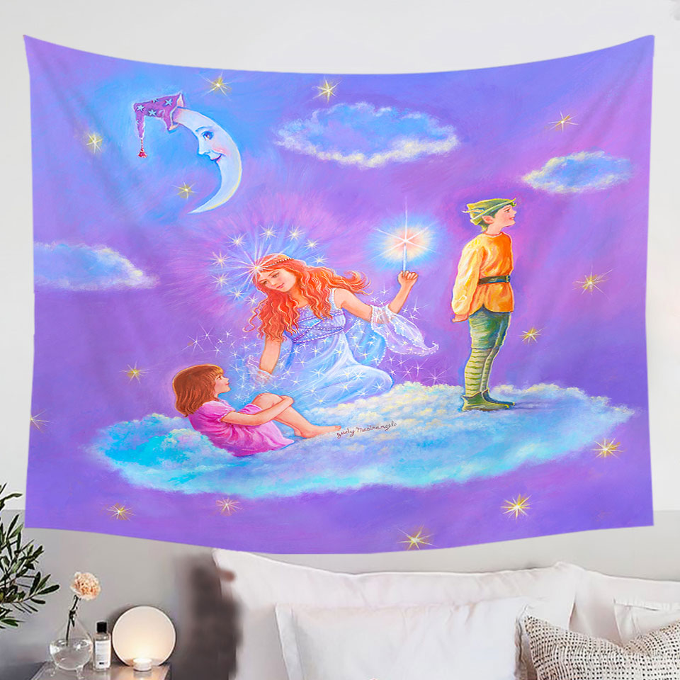 Kids-Wall-Decor-Fairy-Tale-Painting-the-Cloud-Lady