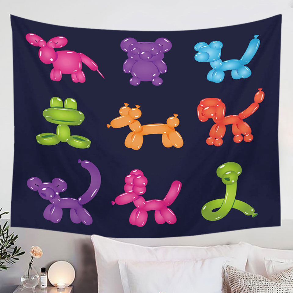 Kids Wall Decor with Dogs Shape Balloons