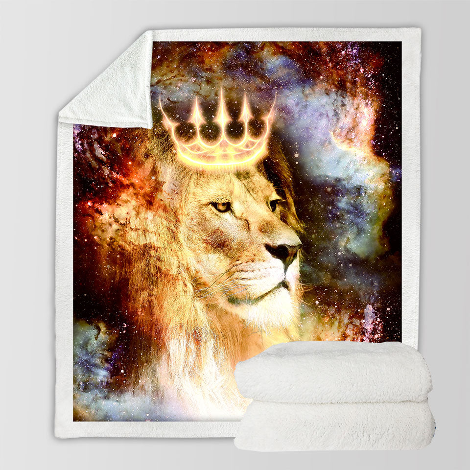 King Lion Throw Blanket