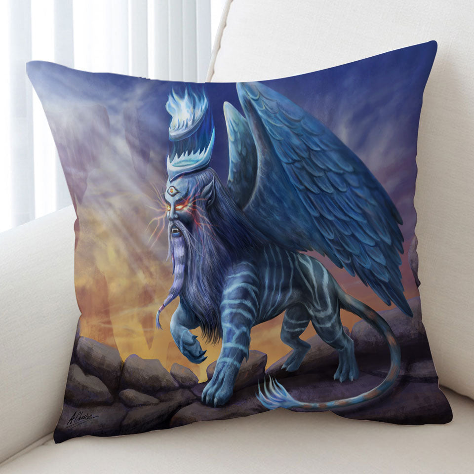 King Sphinx Cool Fantasy Cushions Dragon Creature