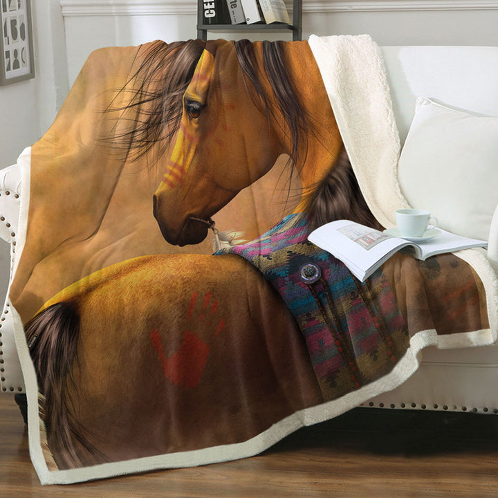 products/Kiowa-Gold-Native-American-Horse-Couch-Throws