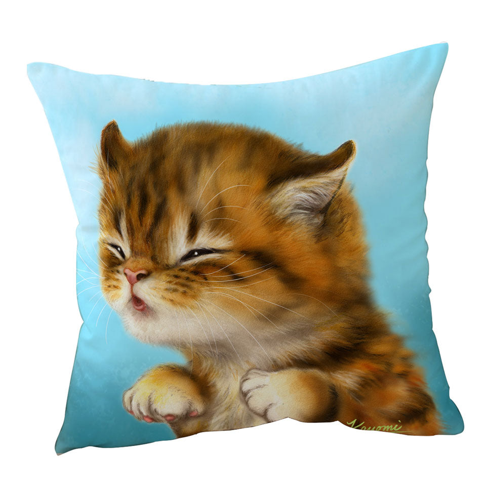 Kittens for Kids Cut Tiger Kitten Cushion Cover