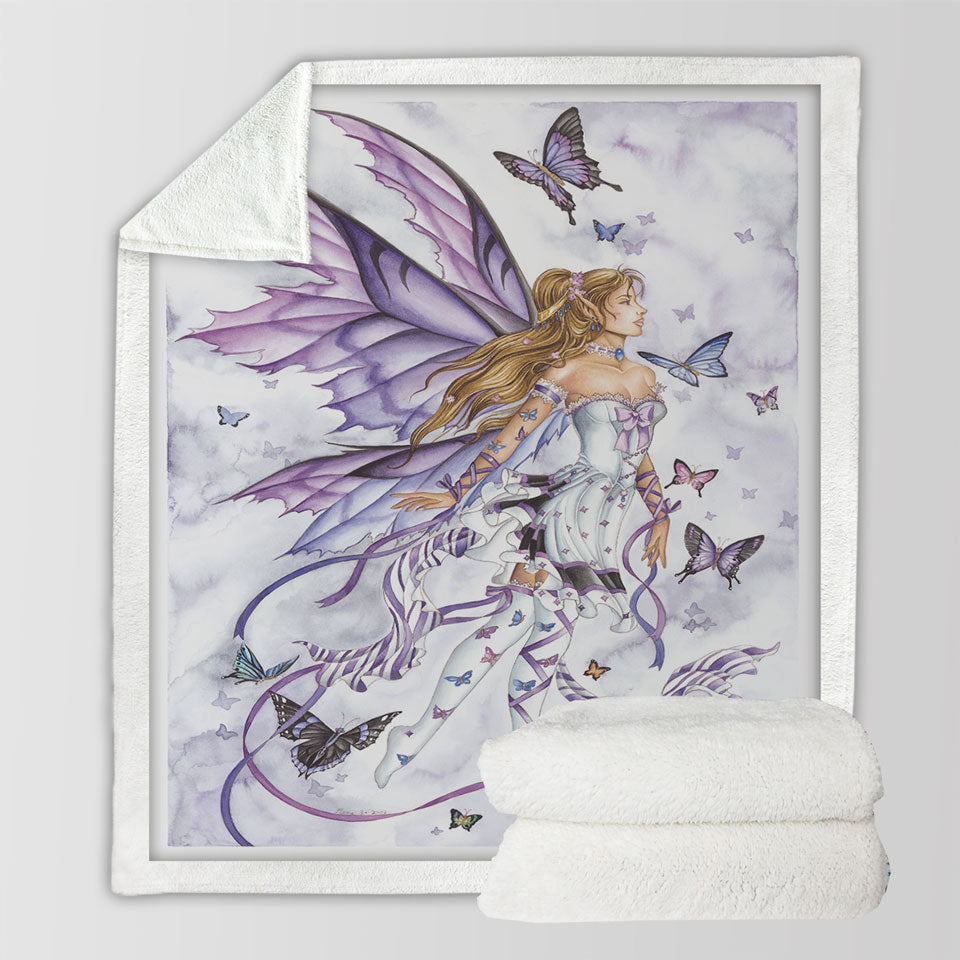 products/Lavender-Throw-Blanket-Serenade-Art-the-Purple-Butterflies-and-Fairy