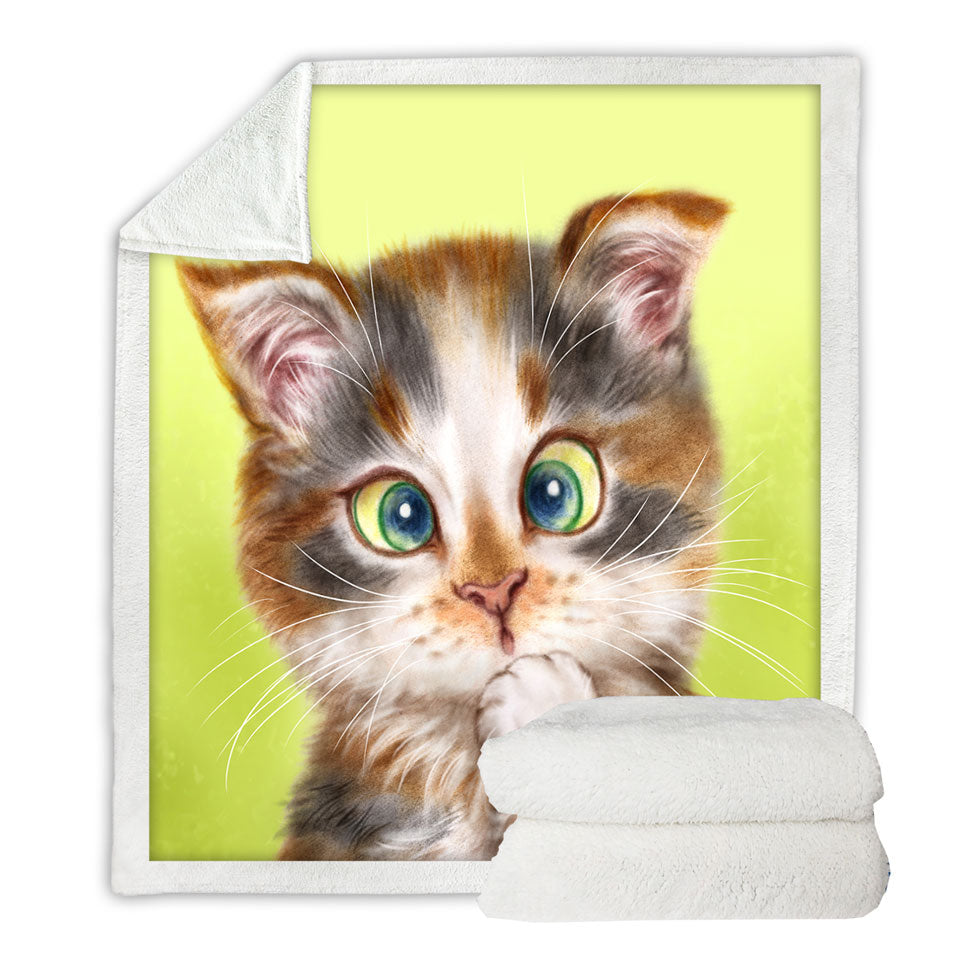 Lightweight Blankets Cats Cute and Funny Faces Sweet Kitten