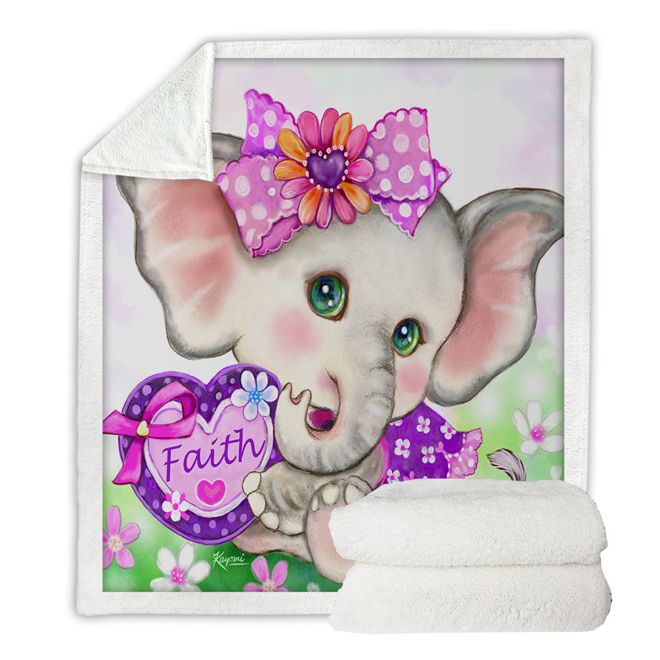Lightweight Blankets for Kids Inspiring Design Cute Girly Elephant