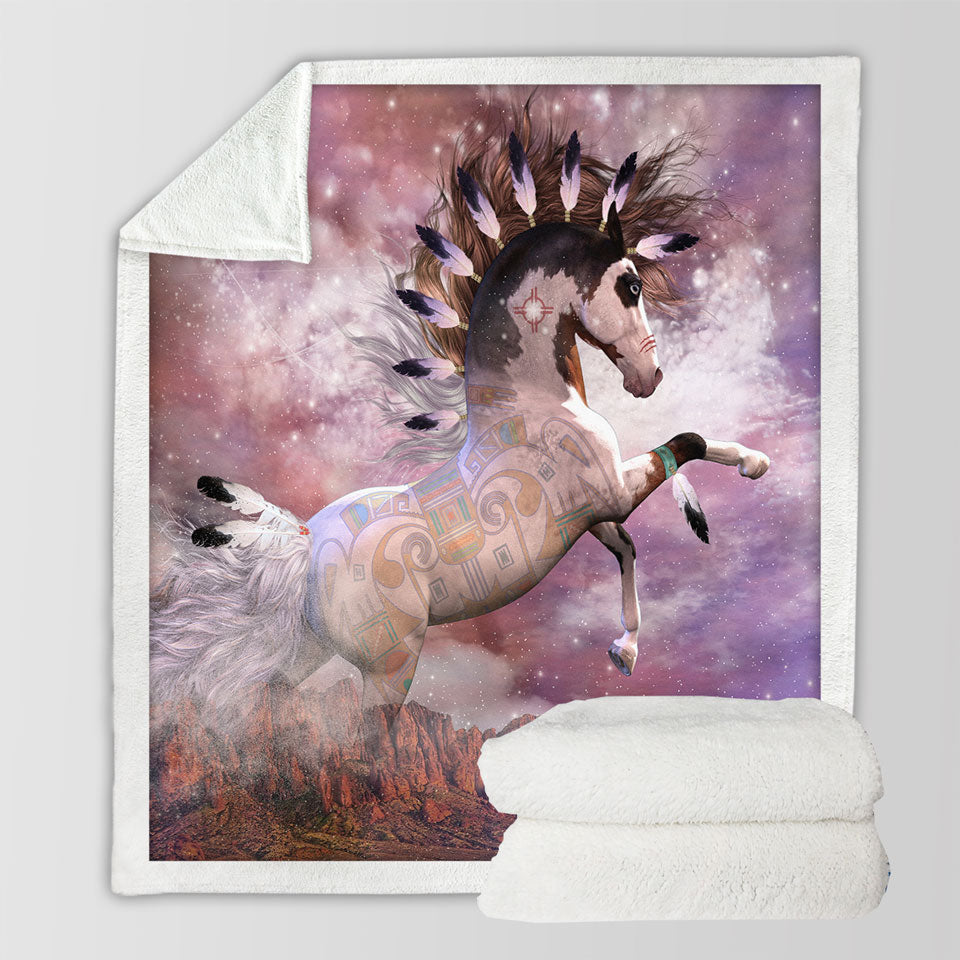 products/Lightweight-Blankets-with-Thunder-Mesa-Native-American-Spirit-Horse