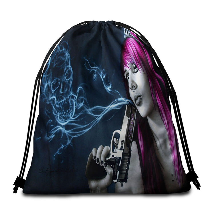 Fantasy Art Cool Water Pegasus Beach Bags and Towels