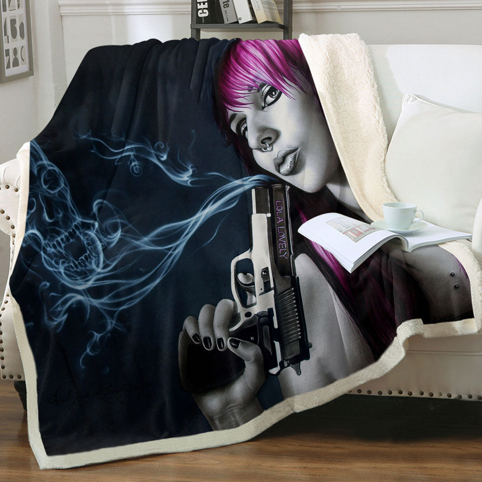 products/Lola-Lovely-Cool-and-Sexy-Assassin-Girl-Throw-Blanket