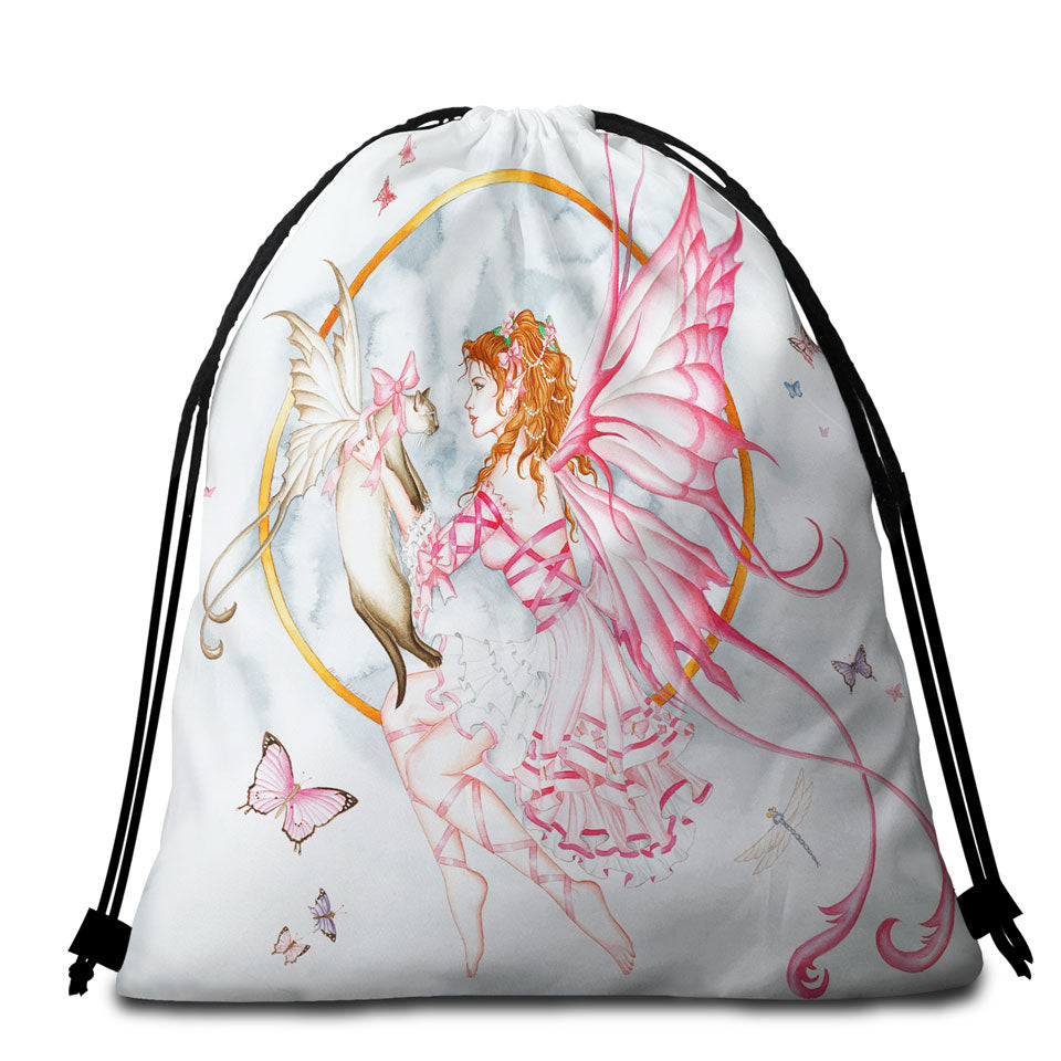 Cool Mens Beach Towel Bags Absinthe Fairy