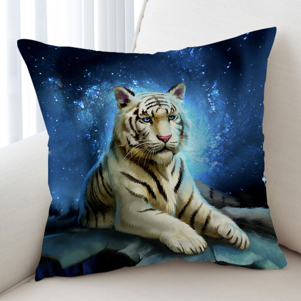 Lovely White Tiger Cushion