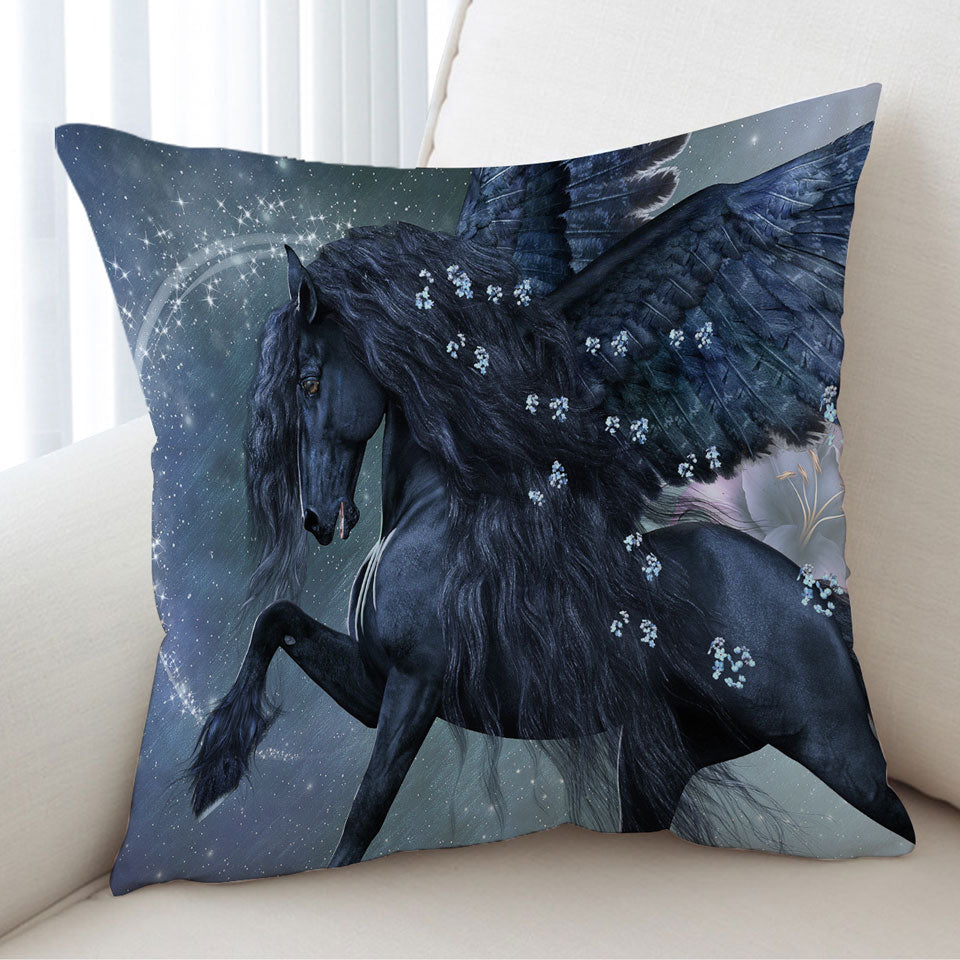 Magical Cushion Covers Angel Horse the Herald of Spring