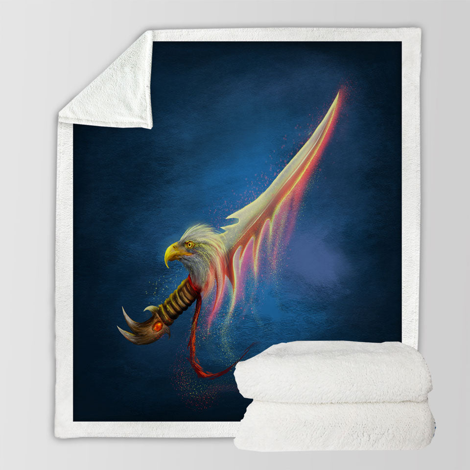 products/Magical-Fantasy-Eagle-Sword-Cool-Sherpa-Blanket