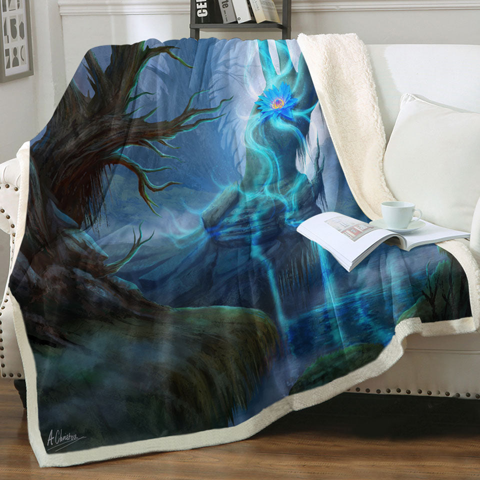 products/Magical-Swamp-Fantasy-Art-Couch-Throws
