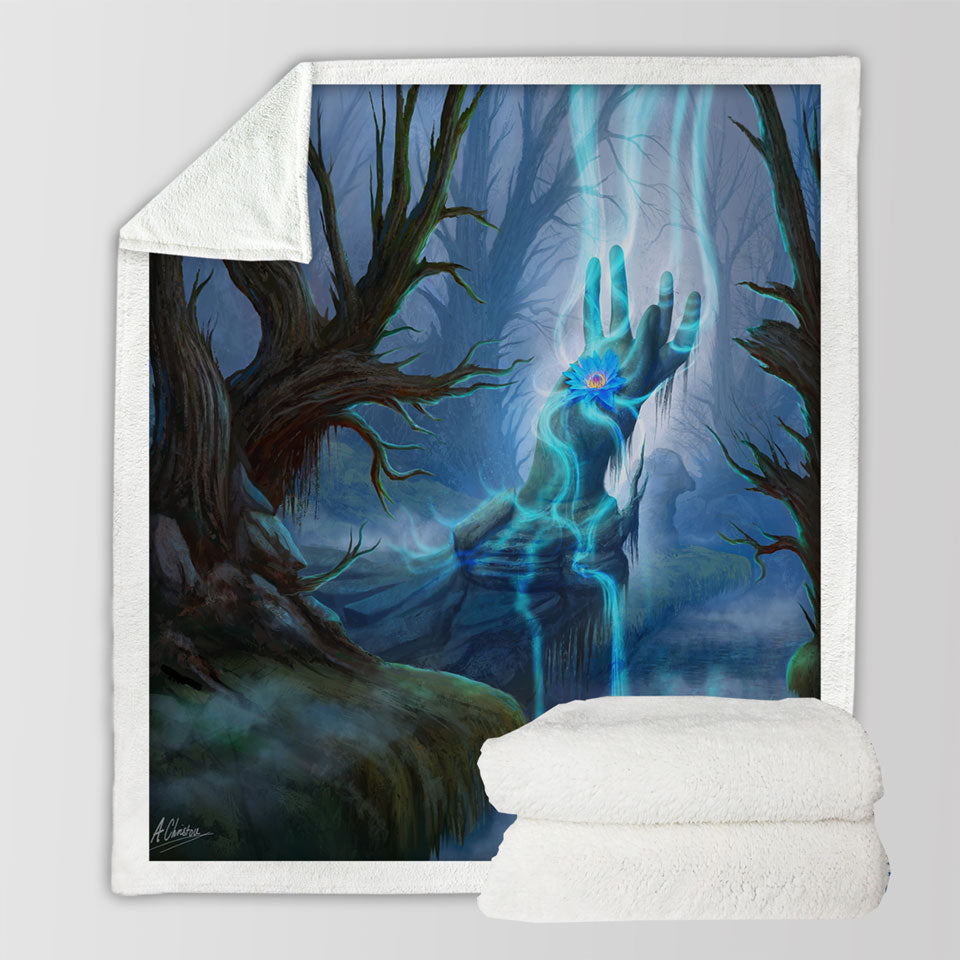 products/Magical-Swamp-Fantasy-Art-Sofa-Blankets
