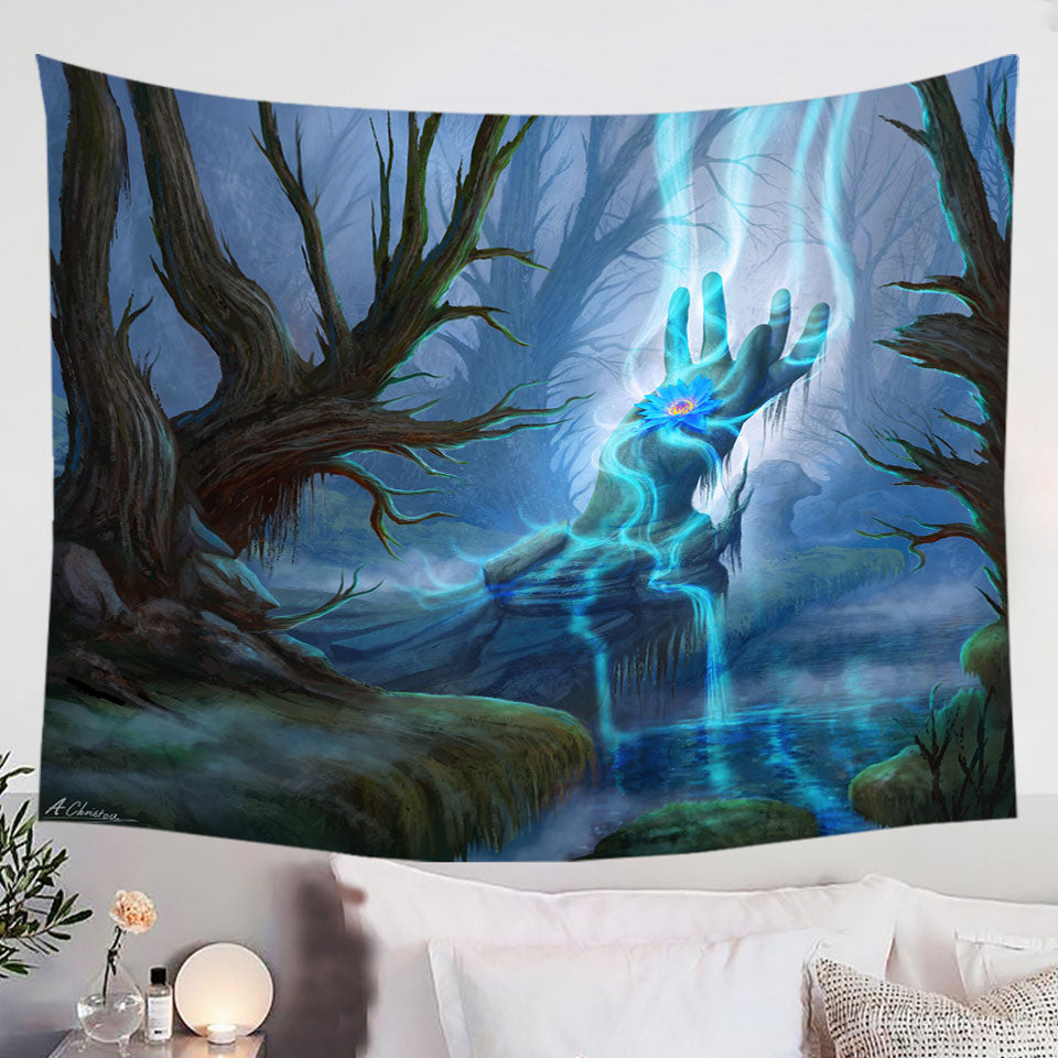 Magical-Swamp-Fantasy-Art-Tapestry-Wall-Hanging