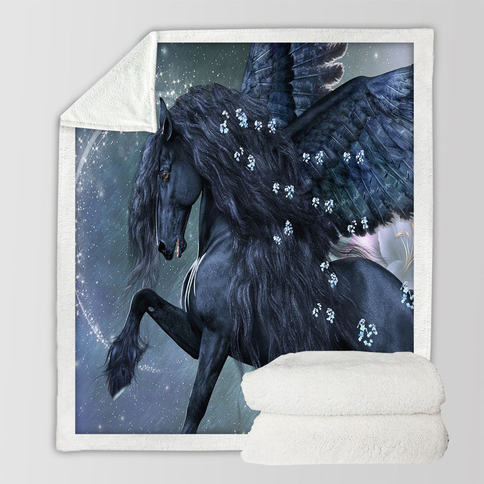 products/Magical-Throw-Blanket-Angel-Horse-the-Herald-of-Spring