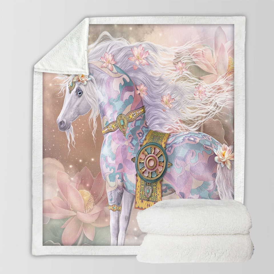 products/Magical-Unicorn-Art-Pinkish-Lotus-Blossom-Throw-Blanket