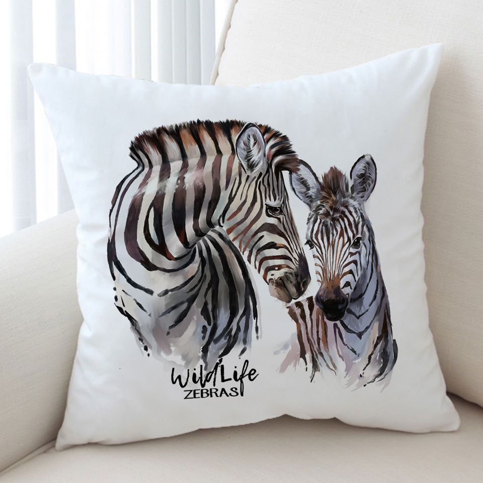 Magnificent Wildlife Cushions Art Zebras