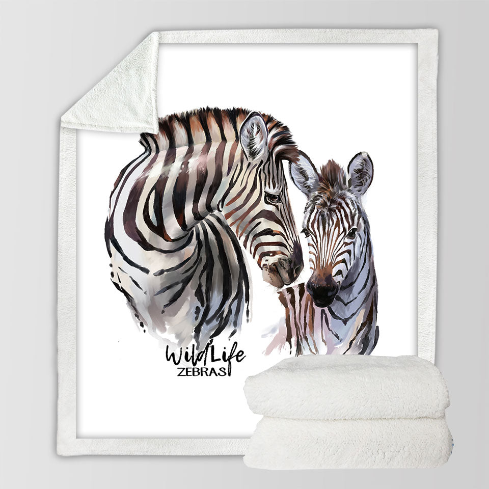 Magnificent Wildlife Decorative Blankets Art Zebras