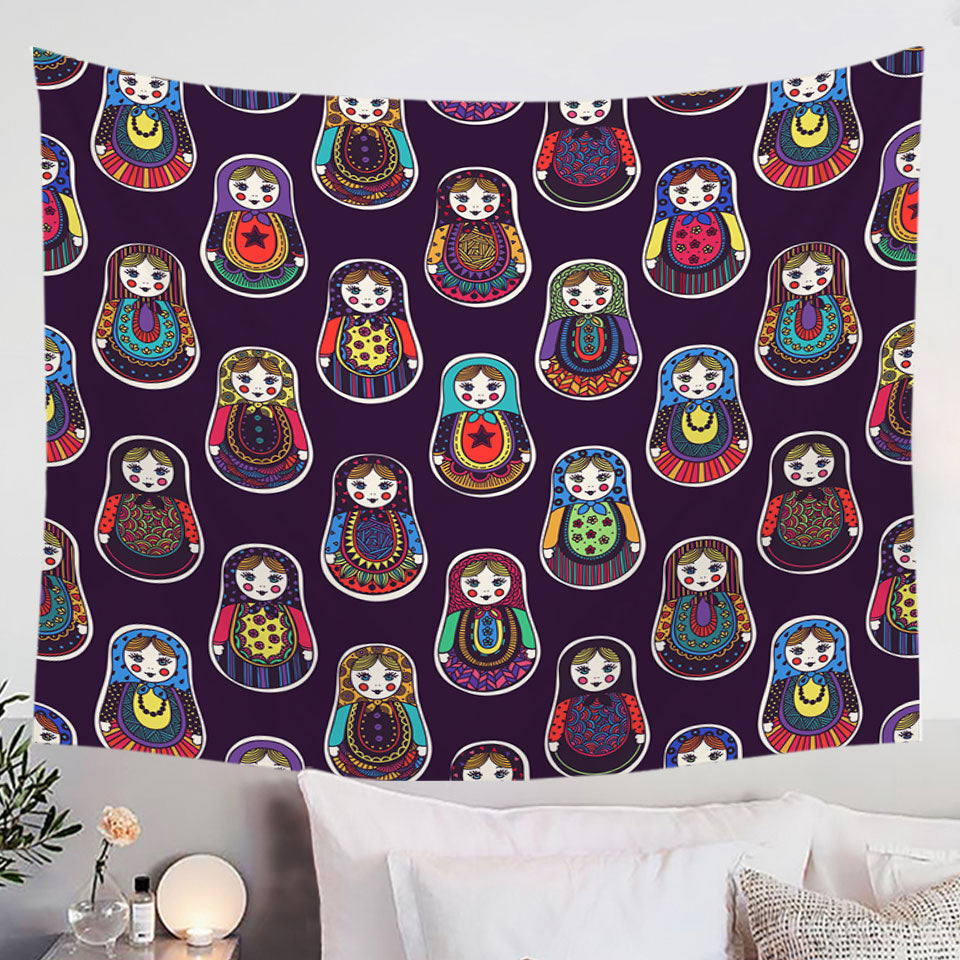 Matryoshka Russian Doll Wall Decor Tapestry
