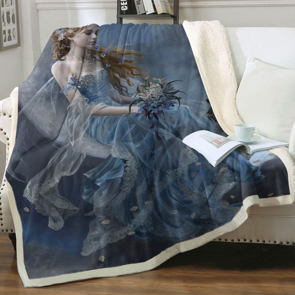 products/Melancholy-Beautiful-Moon-Fairy-in-Blue-Throws