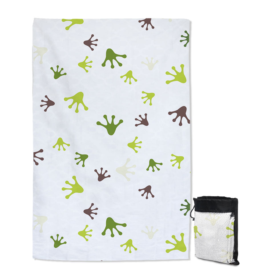 Microfiber Towels For Travel with Frog Feet