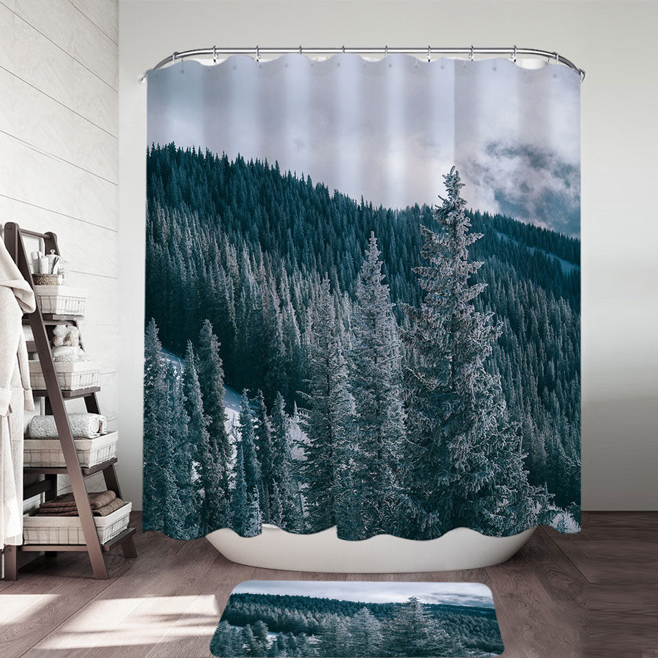 Mountain Forest Shower Curtain