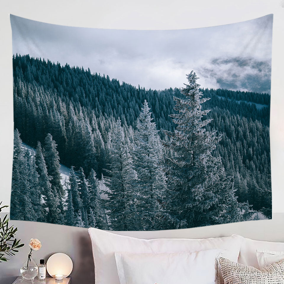 Mountain Forest Wall Decor Tapestry