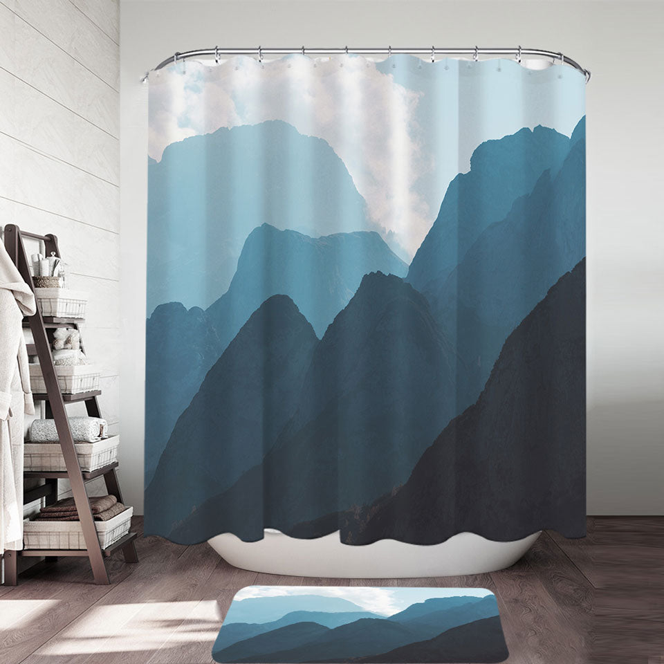 Mountain Range Shower Curtain