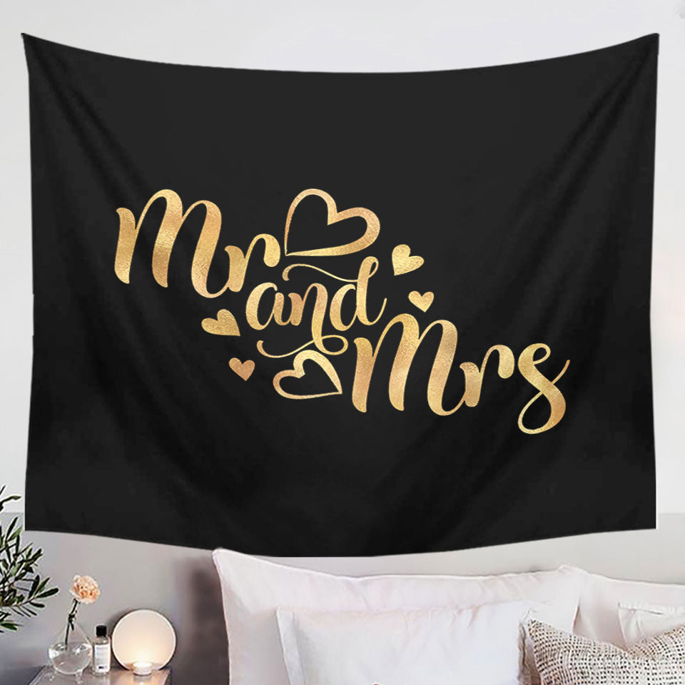 Mr and Mrs Tapestry Wall Decor