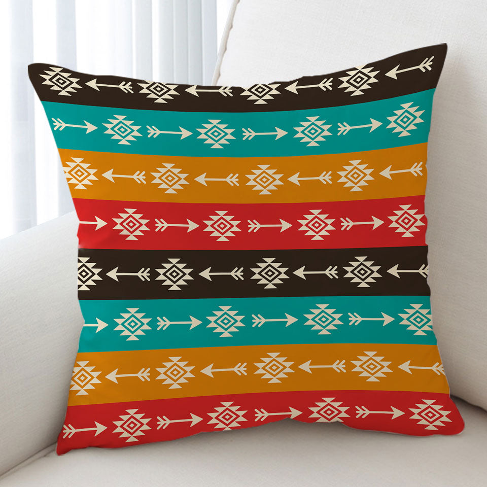 Multi Colored Aztec Cushions