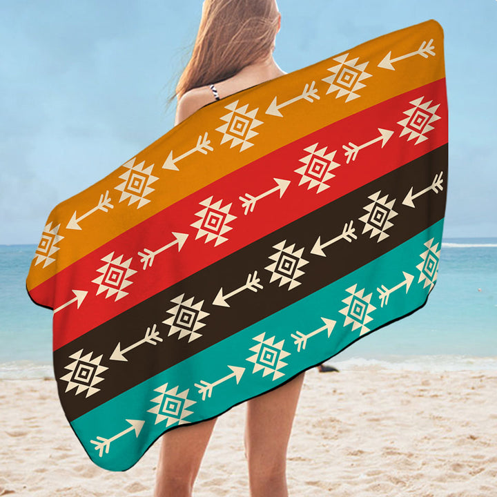 Multi Colored Aztec Pool Towels