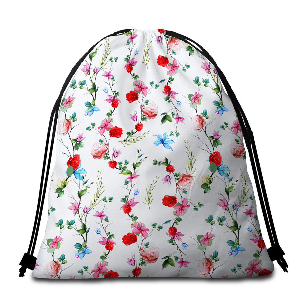 Multi Colored Flowers Beach Towel Pack