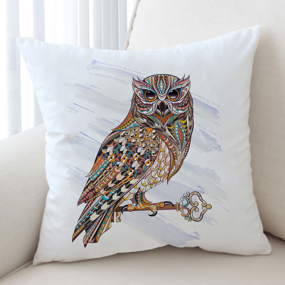 Multi Colored Owl Decorative Cushion Covers