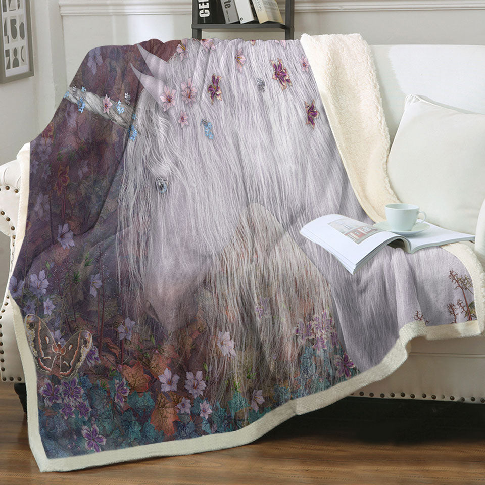 products/Mystic-Spring-Fantasy-Art-Floral-Unicorn-Throws-for-Girls
