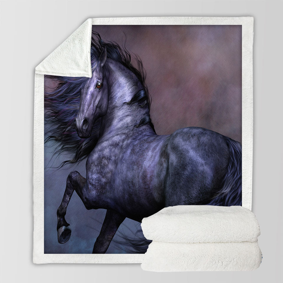 products/Mythos-the-Handsome-Black-Horse-Sherpa-Blanket