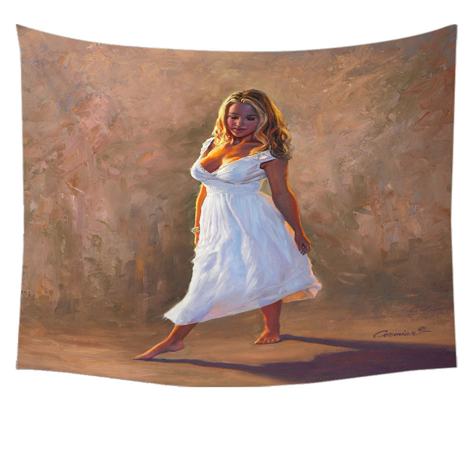 Natasha Beautiful Blond Woman Tapestry