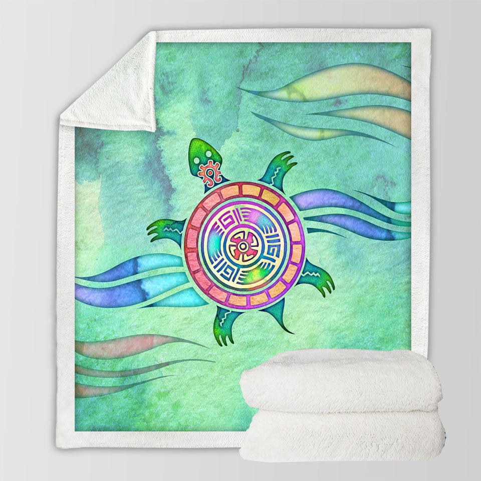 products/Native-American-Animal-Art-Painted-Turtle-Throw-Blanket