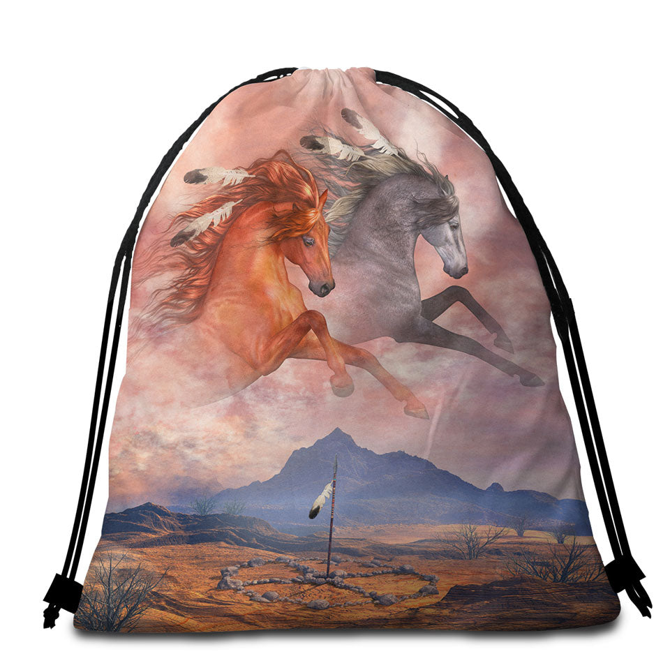 Lovey Cat Beach Bags and Towels Art Painting Momma Cat and Kittens